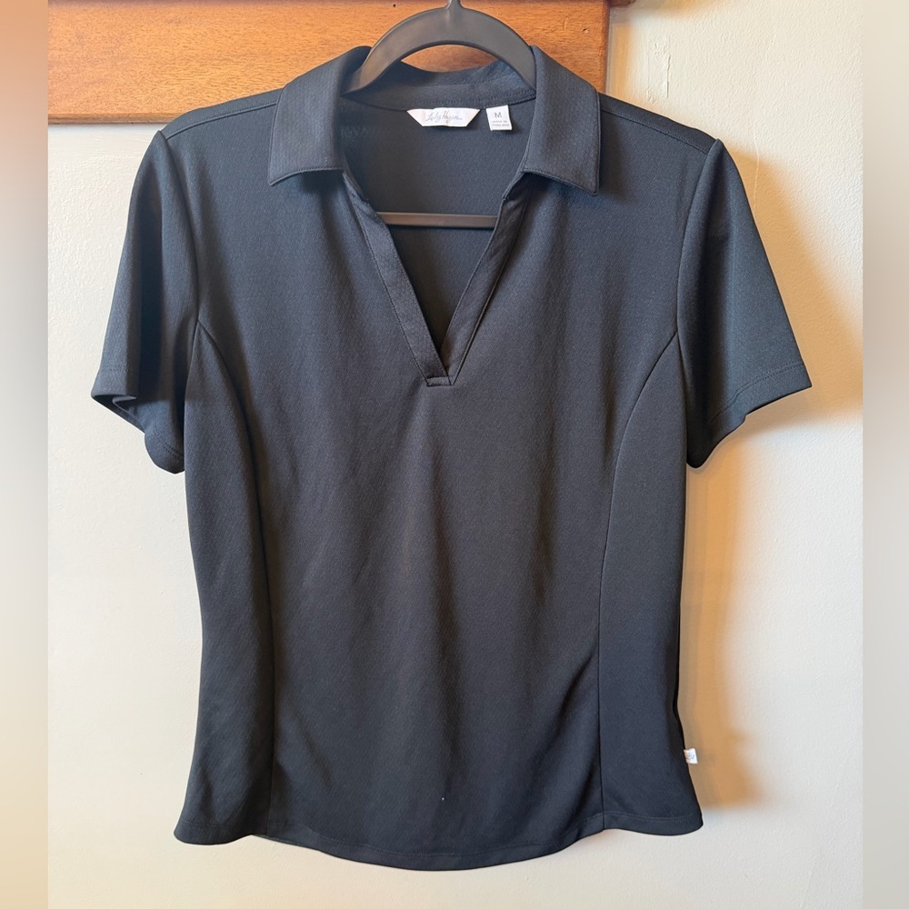 Women's Golf Black Dri-Fit Shirt